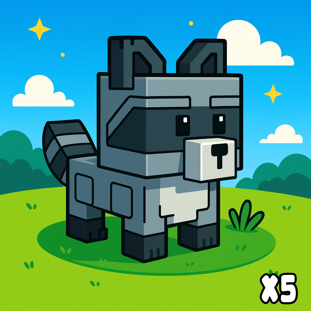 5x Raccoon Pack