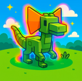 Rainbow Dilophosaurus
