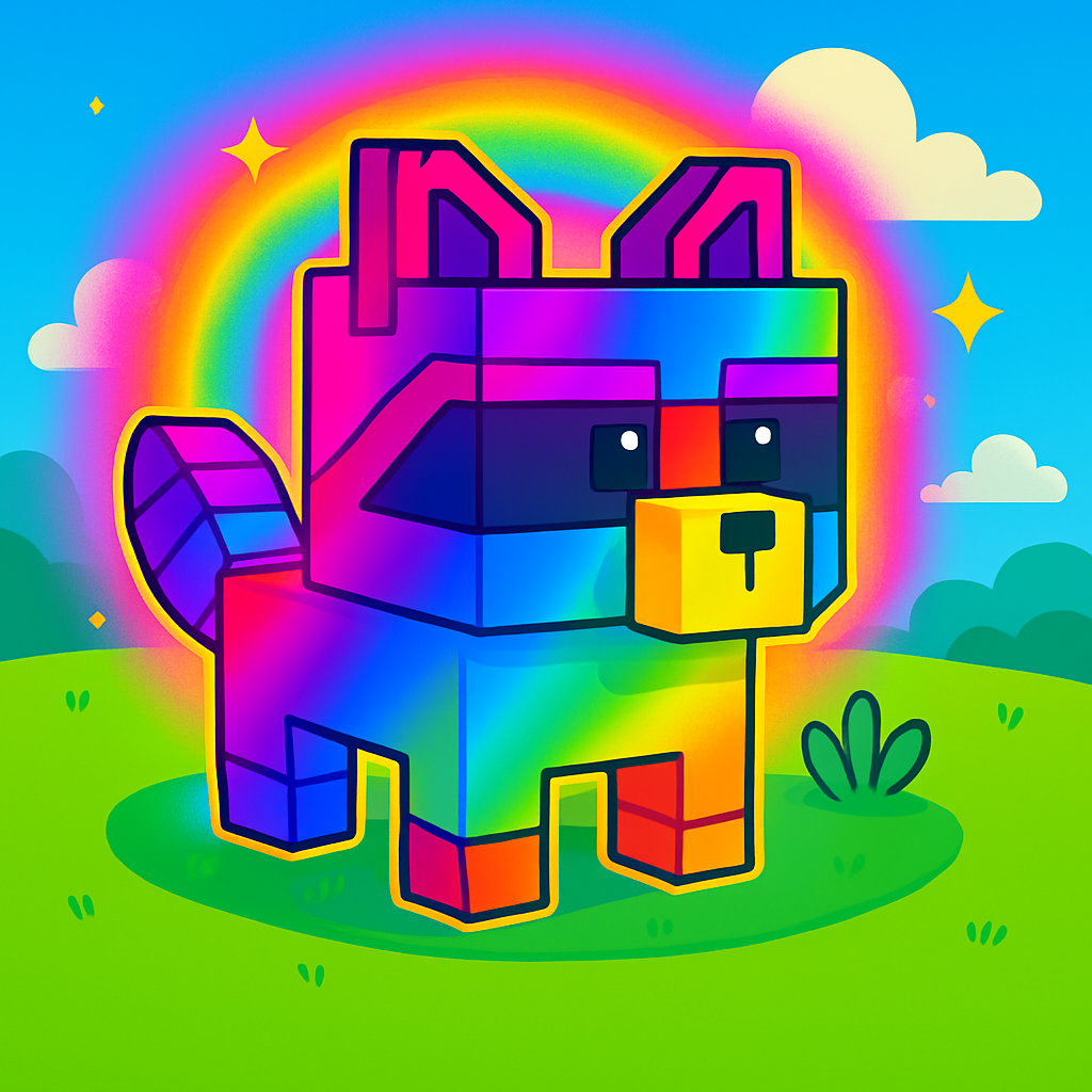 Rainbow Raccoon